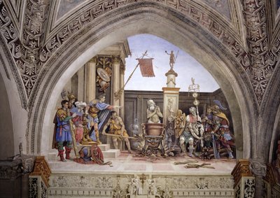 Parete nord della Cappella Strozzi, Il martirio di San Giovanni Evangelista, c.1457-1502 da Filippino Lippi